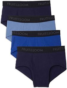 Fruit of the Loom Men's Breathable Brief Colors (Pack of 4), Assorted, Small