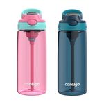 Contigo Aubrey Leak-Proof Spill-Proof Water Bottles, Blueberry and Juniper & Azalea Jade Vine, 20 oz