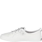 Sperry Women's Crest Vibe Sneaker, White, 6.5 M US