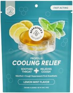 Beekeeper's Naturals Lemon Mint Cooling Lozenges 18 ct
