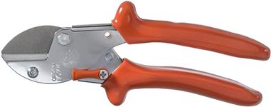 Original LÖWE 5 professional garden shears anvil 5.107 with stainless steel and non-stick coated steel blade, handy and lightweight pruner ideal for cutting fruit tree, apple tree, pear tree