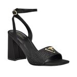 Guess Women's Gelya Heeled Sandal, Black 001, 5 UK