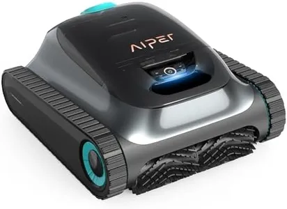 AIPER Scuba S1 Cordless Robotic Cleaner, Smart Navigation for Inground Pools up to 1,600 Sq.ft, Wall and Waterline Cleaning Vacuum