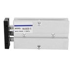 Air Cylinder, TN10X30-S Double Rod Double Action Pneumatic Cylinder, 10mm Bore, Aluminum Alloy Pneumatic Cylinder, M5 x 0.8 mm Connect Tube Caliber, with Fixed Buffer