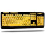 Adesso AKB-132UY EasyTouch 132 Luminous Large-Print Desktop Keyboard