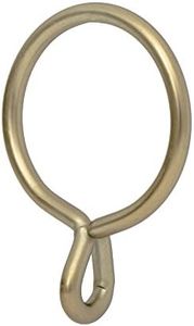 Ivilon Drapery Eyelet Curtain Rings - 1.7" Ring for Curtain Hook Pins, Set of 14 - Warm Gold