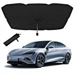 Windshield Sun Shade Umbrella, Foldable 5-Layer UV Protection Coating Car Windshield Sunshade, Car Front Window Heat Insulation Protection, Windshield Protector for Sedans, SUV, Pickups