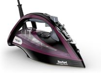 Tefal Ultimate Pure Steam Iron, 240 g/min Steam Boost, 55 g/min Continuous Steam, 350 ml Water Tank, 3000W Power, Non-Stick Durilium Soleplate, Anti Scale, Anti-drip, Purple & Black, FV9830