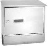 SereneLife Modern Large Capacity Mailbox | Lockable Wall Mount Mail Box | Made from Galvanized Metal to Protect from The Elements & Theft | Great for Small Packages & Envelopes | 2 Keys