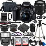 Canon EOS 2000D (Rebel T7) DSLR Camera with EF-S 18-55mm f/3.5-5.6 DC III Lens & Deluxe Accessory Bundle – Includes: 2x SanDisk Ultra 32GB SDHC Memory Card, Extended Life Battery, Carrying Case & MORE