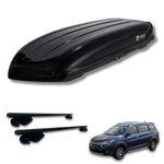 Away Car Roofbox (Gloss) - 540 litres Capacity Car Rooftop Cargo Box/Carrier for Maruti Suzuki XL6 | Aerodynamic Shape | Dual Opening | Waterproof Material | Special Lock System