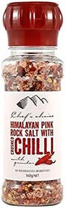Chef's Choice Himalayan Pink Rock Salt Chili with Grinder, 160 g