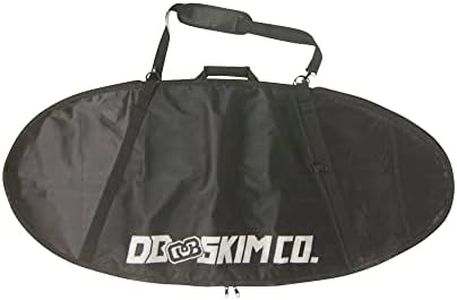 DB Skimboards Surf Skim Travel Bag Black, Skimboard Carrying Bag for up to Five Boards, with Back Pack Straps, Shoulder Strap & Handles