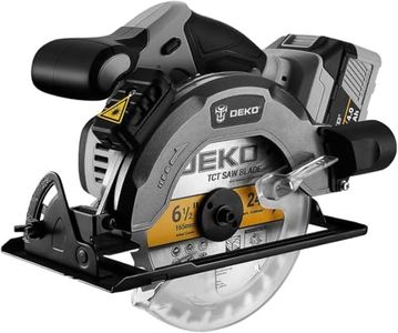 DEKOPRO 20V Cordless Circular Saw, 6-1/2-Inch Blade, 4500 RPM Circular Saw Cordless with Battery and Charger( 4.0Ah )