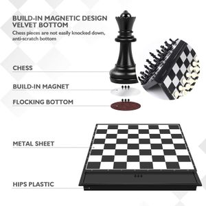 Peradix Magnetic Chess Set – Portable Travel Board Game