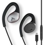 Avantree Open Ear Lightning Headphones Wired for iPhone, MFi Certified, in Line Mic for Clear Calls, Enviornment Awareness & All Day Comfort, Great for Office Home Use Resolve-L