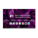 Study'n'Learn 75 Inch EDLA AI 8GB |128GB Interactive Flat Panel Android 14.0, 4K UHD Multitouch Screen Display Best for Teaching and Official Use | with K-12 Digital Content