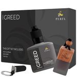 Greed Gift Set with Refill Bottle | Perfume Car Fragrances | Strong Car Freshener with Car Odour Eliminator Technology | Air Freshener Car | Car Scents by Perfa