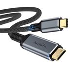 Answin USB C to Mini HDMI Cable 6FT (NOT HDMI), 4K@30Hz/2K@60Hz/1080P Type-C to Mini HDMI for MacBook, iPad Pro, iPhone 15 Series, Galaxy S23, Steam Deck, ROG Ally, Laptop to Portable Monitor Cable