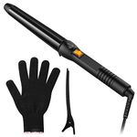 Hair Curler, Curling Wand 25-32mm, Curling Iron with 200℃ Constant Temperature, 60s Fast Heat Ceramic Coating Curling Wand for Long&Short Hair, Curling Tongs 2.5m Power Cord, 100-210V, Auto Shut-Off