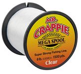 Lews Fishing MC6CL Mr. Crappie Mega Spools, Clear, 6 Lb