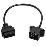 Goliton 6 Pin OBD1 to 16 Pin OBD2 Diagnostic Scanner Convertor Adapter Cable Compatible for Jeep/Dodge/Chrysler