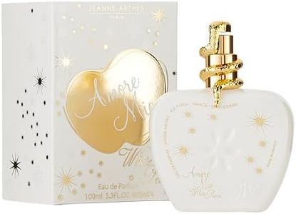 JEANNE ARTHES - Eau de Parfum Femme Amore Mio White Pearl - Oriental - Rose et Vanille - Fabriqué en France à Grasse - Cadeau Femme - Flacon Vaporisateur 100 ml
