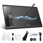 UGEE M708 Drawing Tablet, 10 x 6 Inch Large Drawing Tablet, 2048 Levels Pressure Pen Stylus, 8 Hotkeys, Compatible with Windows 10/8/7 Mac Os Artist, Designer, Amateur