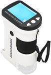 Folanda Pocket Microscope for Kids, Handheld Digital Microscope 800X with 2'' LCD Color Screen, STEM Cameras Take Photos/Videos Indoors & Outdoors, Real Time PC View, Compatible for Windows/Mac