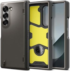 SPIGEN Slim Armor Pro for Samsung Galaxy Z Fold 6 Case, Smooth Hinge Coverage Extreme Protection Foam Air Cushion Technology Shock Absorption Raised Edge Grip Cover - Gunmetal