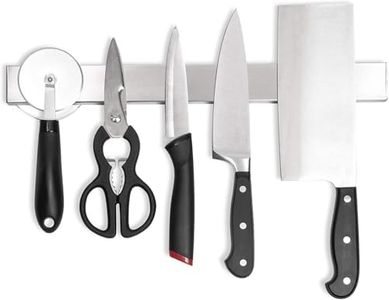 Wall Mounted Magnetic Knife Holder Strip (16.5 x 1.6 x 0.6 Inches)