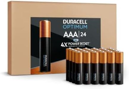 Duracell Optimum AAA Batteries, 24 Count Pack Triple A Battery with Power Boost Ingredients, Long-Lasting Power Alkaline AAA Battery for Household (Ecommerce Packaging)