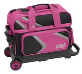 BSI Dash Double Roller Bowling Bag Pink/Black/Gray