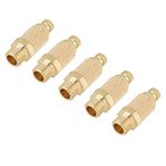 5pcs/set 1/8 BSP Valve Thread Adjustable Pneumatic Muffler Silencer Noise Exhaust Thread Flat Head Pneumatic Air Flow Speed Controller