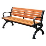 Generic Outdoor Bench, Bench with Backrest, Upgrade Materials, Weatherproof, Does Not Conduct Heat, Support Stable, for Porch, Lawn, Garden, Yard (Size : with backrest)