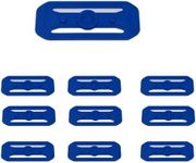 Race Track Connectors Compatible with Hot Wheels Tracks | 10 Pack Racetrack Connector Replacements | Made in USA (10 Pack, Blue)