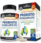 Daily Probiotic for Women & Men with 40 Billion CFU - Gut Health Complex with Probiotic for Women & Men - Shelf Stable Pre & Probiotics for Bloating Relief Digestive Enzyme Health | Non-GMO, 60ct