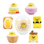 Hamee Sanrio Gudetama Lazy Egg Yolk Cute Water Filled Squishy (Series 1) Box Mini Fidget Stuffer Baby Birthday Gift Bag, Party Favor, Basket Filler, Stress Relief Toy - 1 Pc. (Mystery - Blind Capsule)