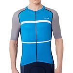 Oakley Men's Colorblock Road Jersey Shirts,Large,Atomic Blue