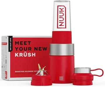 NUUK KRUSH Juicer Mixer Grinder | 500W Personal Smoothie Blender with 24,500 RPM | 6-Leaf Blade | Compact Juicer & Mixer for Gym, Office, Kitchen | BPA-Free 460ml Go Jar™ | Titanium Alloy Build