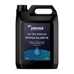 Jennychem Sodium Hypochlorite Solution 14-15%, Powerful Swimming Pool Chlorine, Patio Cleaner, Transform Your Outdoor Space (5L)