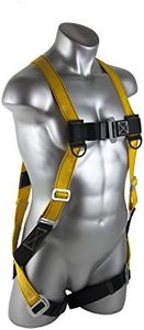 Guardian Fall Protection 1700 Velocity Economy Harness HUV Pass Thru Chest and Legs, Small/Large