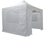 All Seasons Gazebos 3x3m Waterproof Pop Up with Side Walls & Accessories | Heavy Duty, High-Grade Materials (White)