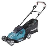 Makita DLM432PT2 Twin 18V (36V) Li-ion LXT 43cm Lawn Mower complete with 2 x 5.0 Ah Batteries and Twin Port Charger