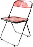 Inspirer Studio Contemporary Bauhaus Style Transparent Folding Chair (Red)