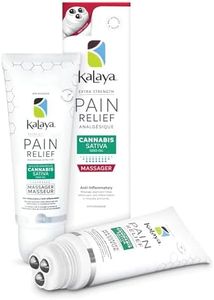 KaLaya Extra Strength Pain Relief Cream With CSSO and Roller Massager Ball for Back, Neck, Muscle, Shoulder, Hand and Knees with Natural Active, Pain Blocking & Anti inflammatory Ingredients (100g)