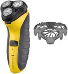 Remington Virtually Indestructible Rotary Shaver 5100, Electric Razor for Men, 100% Waterproof Design, Yellow