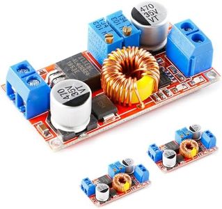 JESSINIE 3pcs XL4015 5A DC-DC Step Down Charger Modules, CC CV Lithium Battery Charging Board, LED Power Converter
