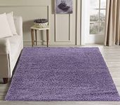 Serdim Rugs Living Room Shaggy Area Rugs LILAC 60x110cm(2'x3'7)