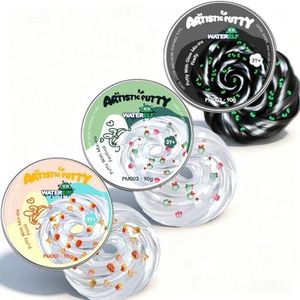 WATERELF 3Pc Play Putty Slime Stocking Stuffers for Kids, Fidget Sensory Artistic Therapy Putty Toys for Boys Girls Adults, Stress Relief Non-Sticky - Each 3.11 Inch 3.2 Oz